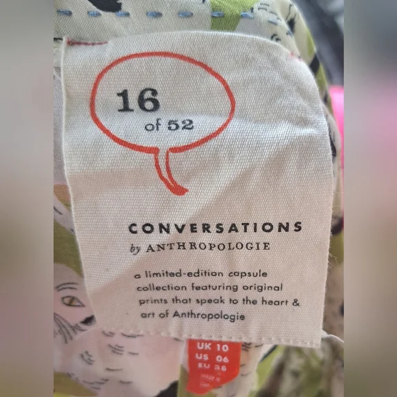 Anthropologie Green Floral Button Down Shirt - Picture 8 of 10